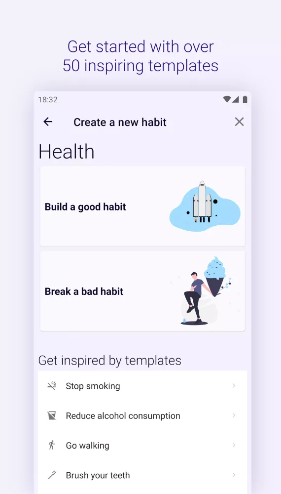 Habyte－Automated habit tracker Screenshots