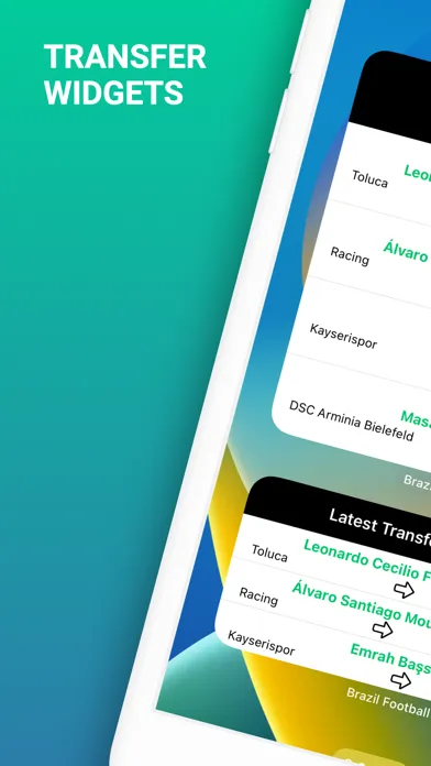 Brasileirão Football Widgets Screenshots