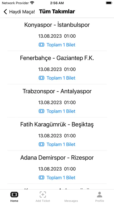 Capturas de pantalla de Maç Bileti Al Sat, Haydi Maça!