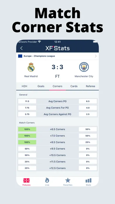 Screenshot di XFStats Extreme Football Stats