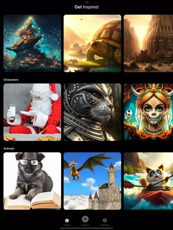Скриншоты OMG AI Art Generator iPad 