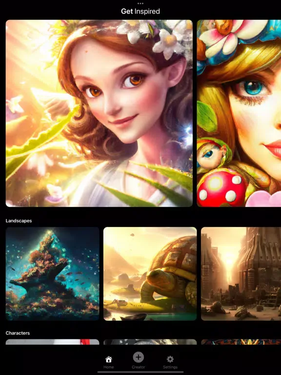 Скриншоты OMG AI Art Generator iPad 
