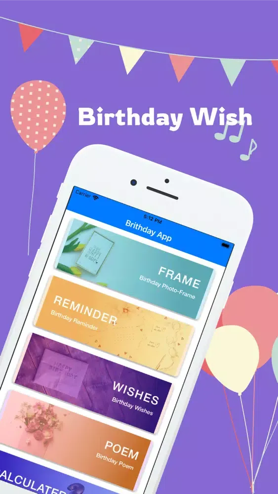 Ảnh chụp màn hình của Birthday Wish: Happy Birthday