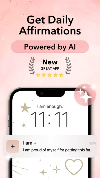 Capturas de tela do I am + Daily AI Affirmations