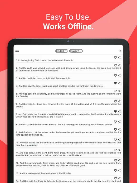 Captures d'écran de KJV Bible | King James Verses iPad 
