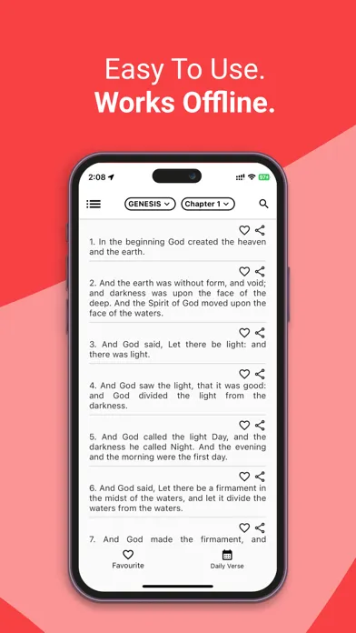 Captures d'écran de KJV Bible | King James Verses