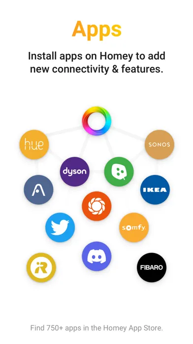 Screenshot di Homey — A better smart home