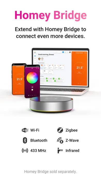 Screenshot di Homey — A better smart home