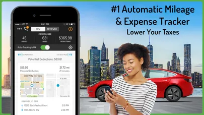 Tangkapan skrin Hurdlr Mileage, Expenses & Tax