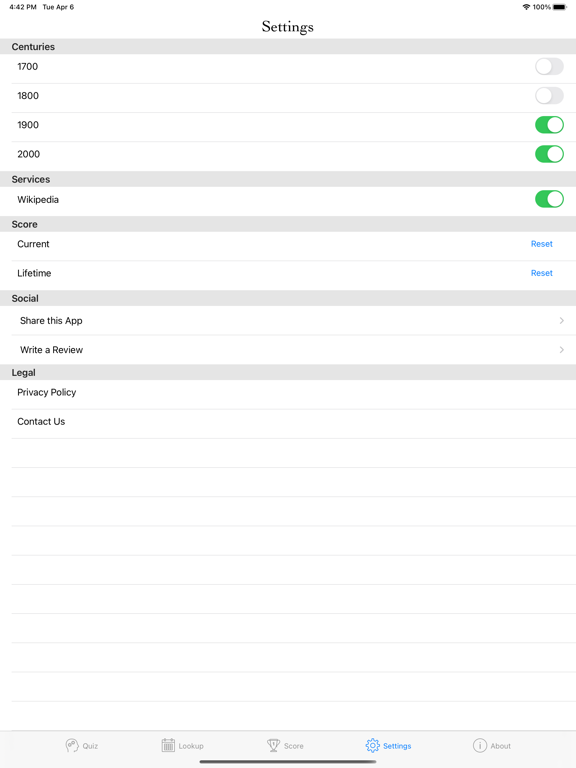 Day of Week iPad  سکرین شاٹس