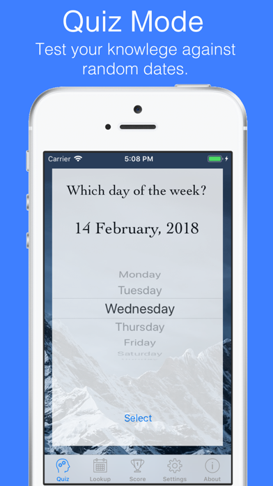 Day of Week سکرین شاٹس