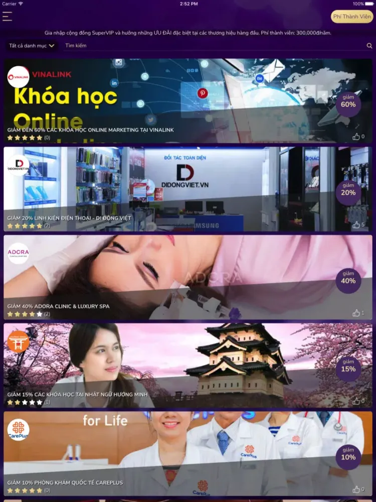 SuperVIP Cộng Đồng Khách VIP iPad 應用截圖