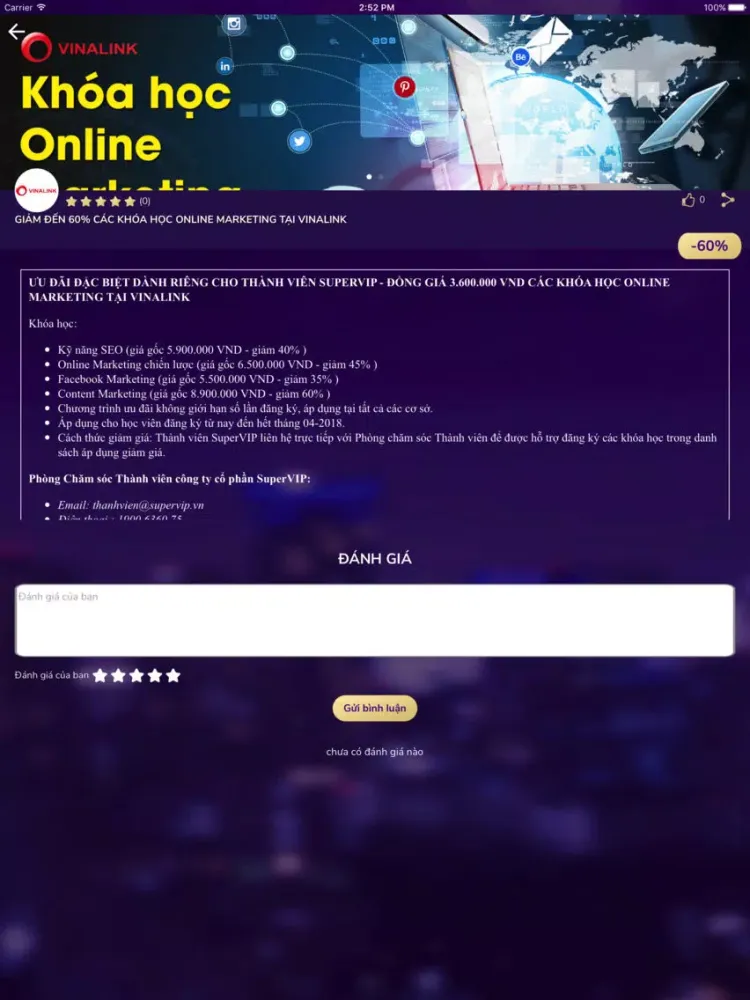 SuperVIP Cộng Đồng Khách VIP iPad 應用截圖