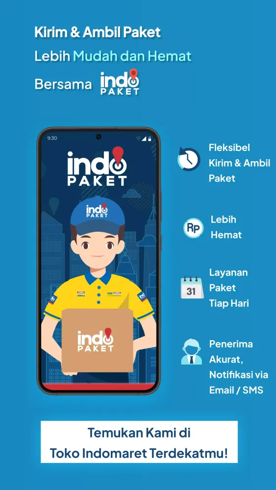 Capturas de tela do INDOPAKET