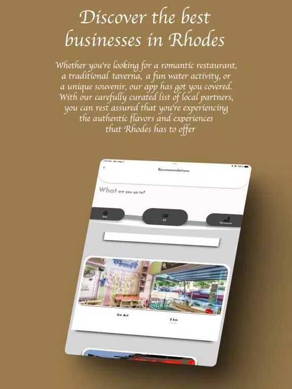 Tangkapan layar Elena Villa Rhodes iPad 
