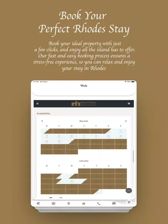 Tangkapan layar Elena Villa Rhodes iPad 