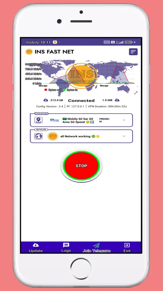 INS FAST NET VPN Screenshots