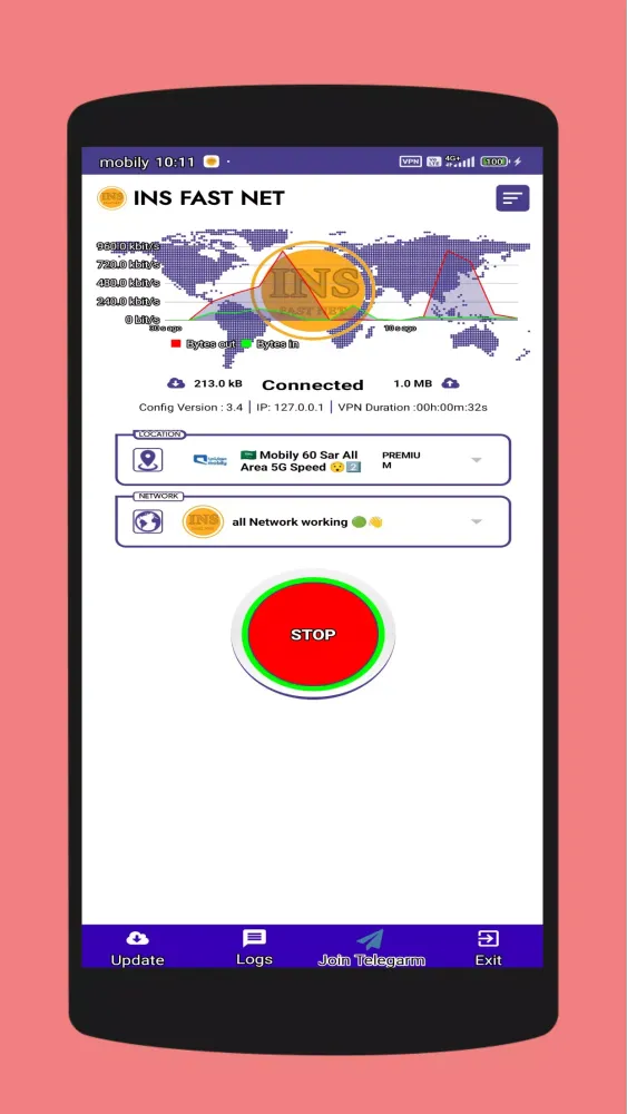 INS FAST NET VPN Screenshots