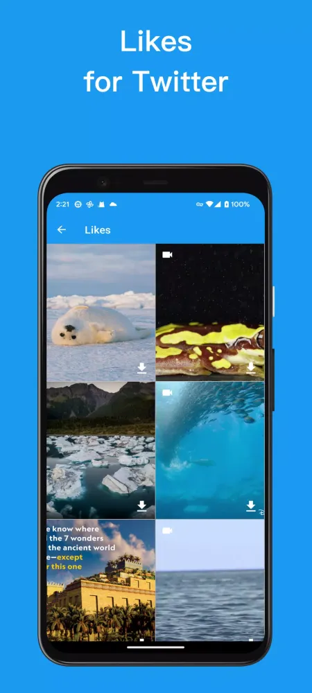Capturas de pantalla de Downloader for Twitter Videos