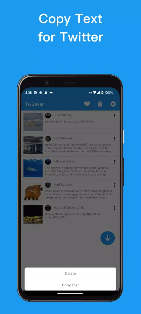 Capturas de pantalla de Downloader for Twitter Videos