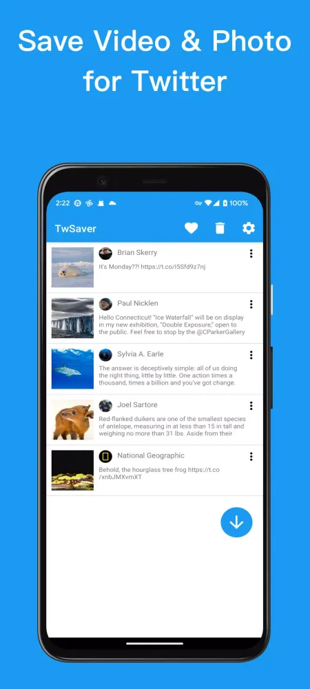 Capturas de pantalla de Downloader for Twitter Videos