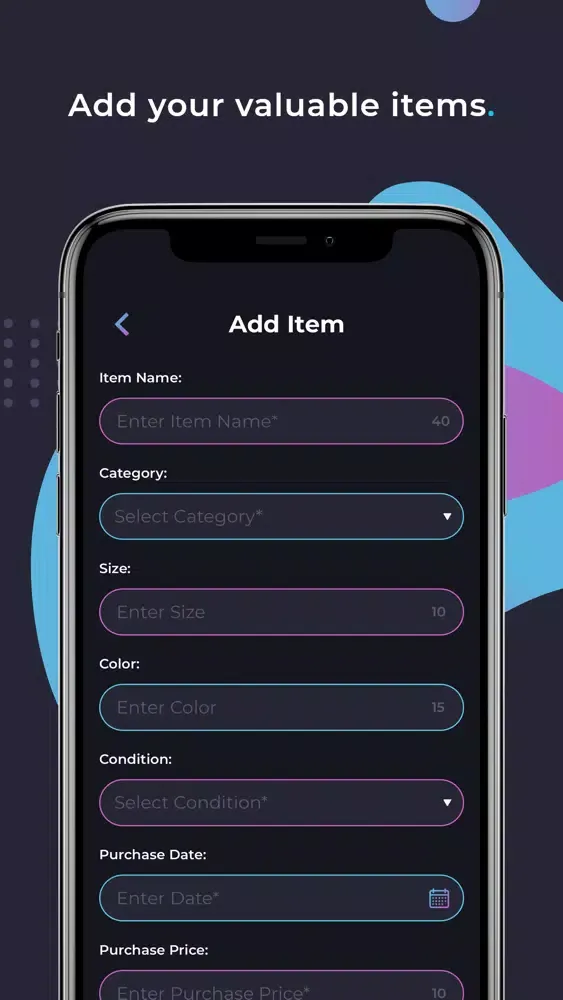 Captures d'écran de Inventory - Manage & Track