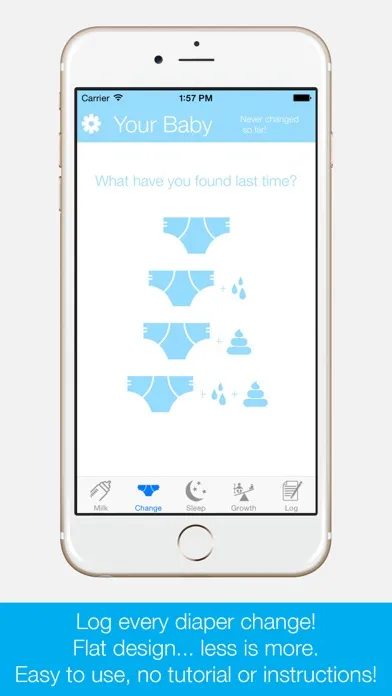 Capturas de pantalla de BabyDiary - Track the progress of your newborn baby!