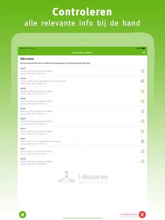 i-Reserve scanner iPad  স্ক্রিনশট