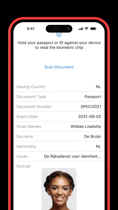 Biometric Passport Reader Screenshots