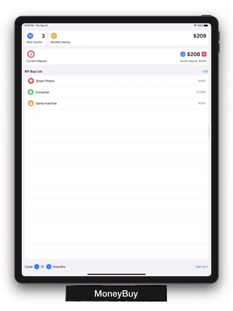 MoneyBuy iPad  Screenshots