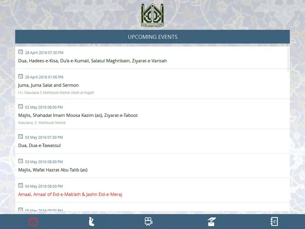 Capturas de tela do Islamic Education Center iPad 