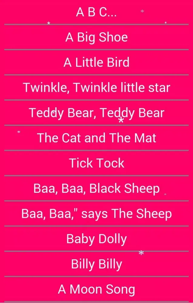 Nursery Rhymes Screenshots