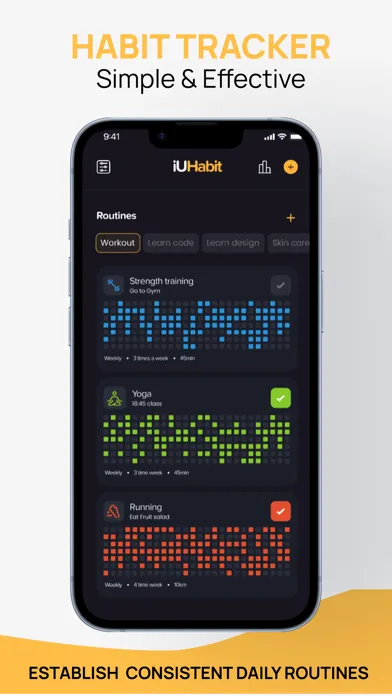 Captures d'écran de Habit Tracker - iUhabit