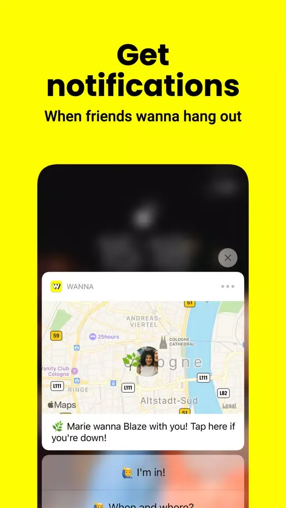 wanna - hang out with friends سکرین شاٹس