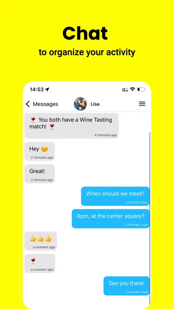 wanna - hang out with friends سکرین شاٹس