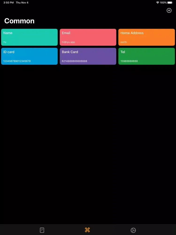 iYu - Fast copy & Keyboard iPad  스크린샷