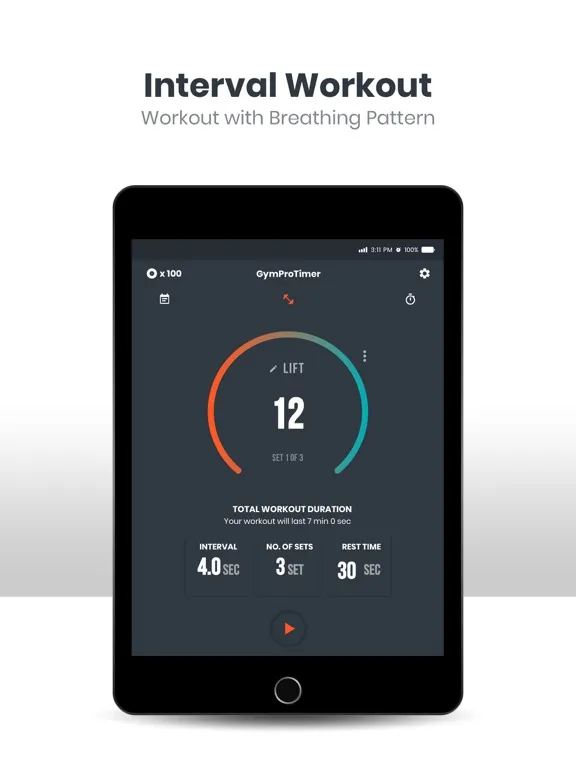 Gym Pro Timer iPad  스크린샷