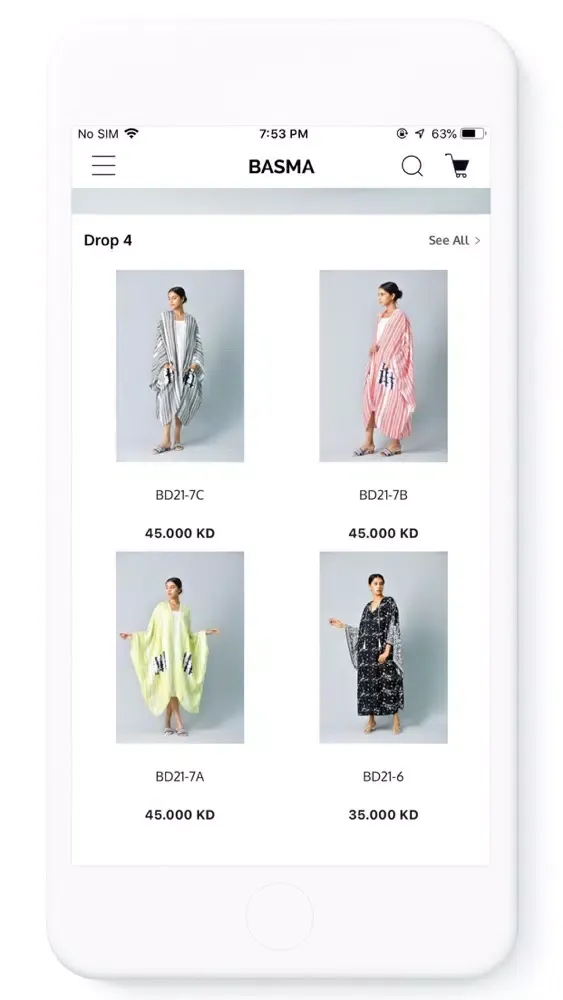 Tangkapan layar Basma - Fashion