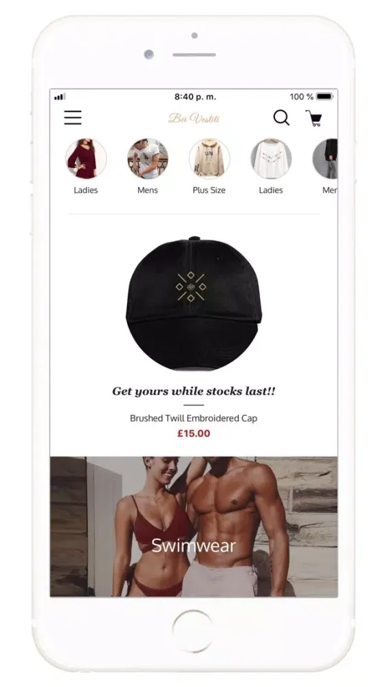 Bei Vestiti スクリーンショット