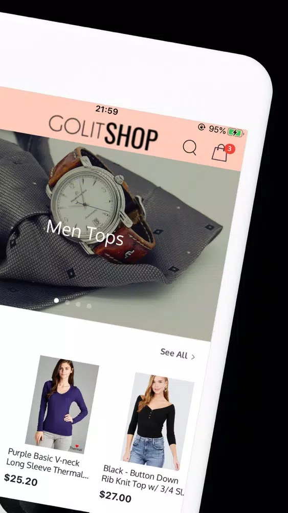 Screenshot di GoLitShop