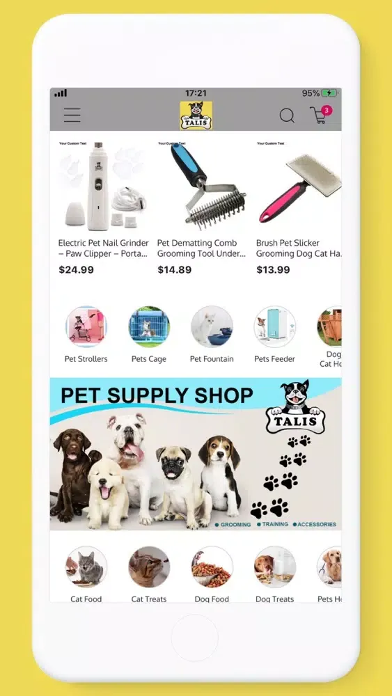Ảnh chụp màn hình của Talis Love, care your Pets