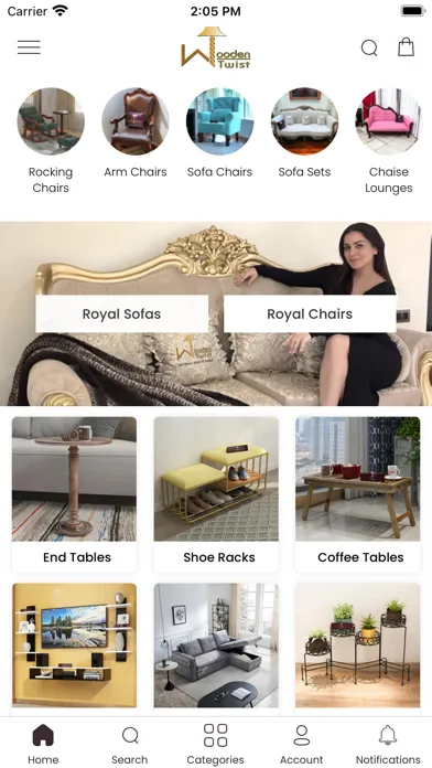 Capturas de tela do WoodenTwist - Furniture Store
