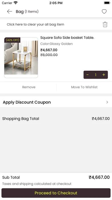Capturas de tela do WoodenTwist - Furniture Store