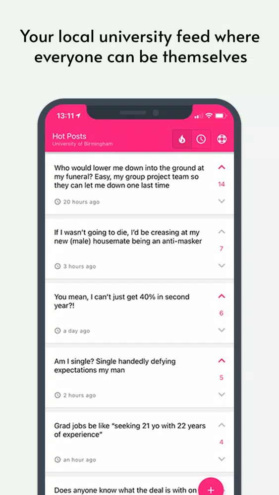 Jibber - Local Uni Campus Feed Screenshots