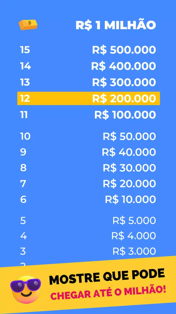 Jogo do Milhão 2025應用截圖