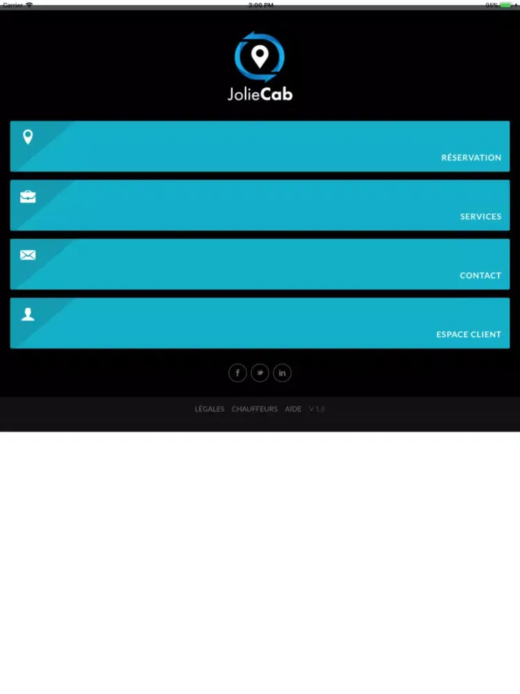 Jolie Cab iPad  Screenshots