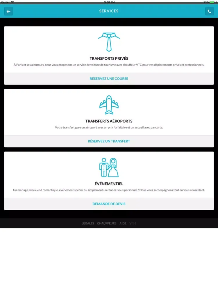 Jolie Cab iPad  Screenshots