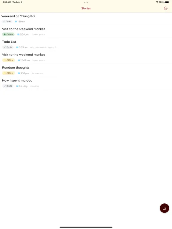 Скриншоты Journl - Smart Blogging iPad 
