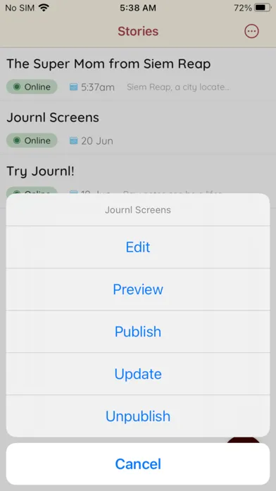 Скриншоты Journl - Smart Blogging