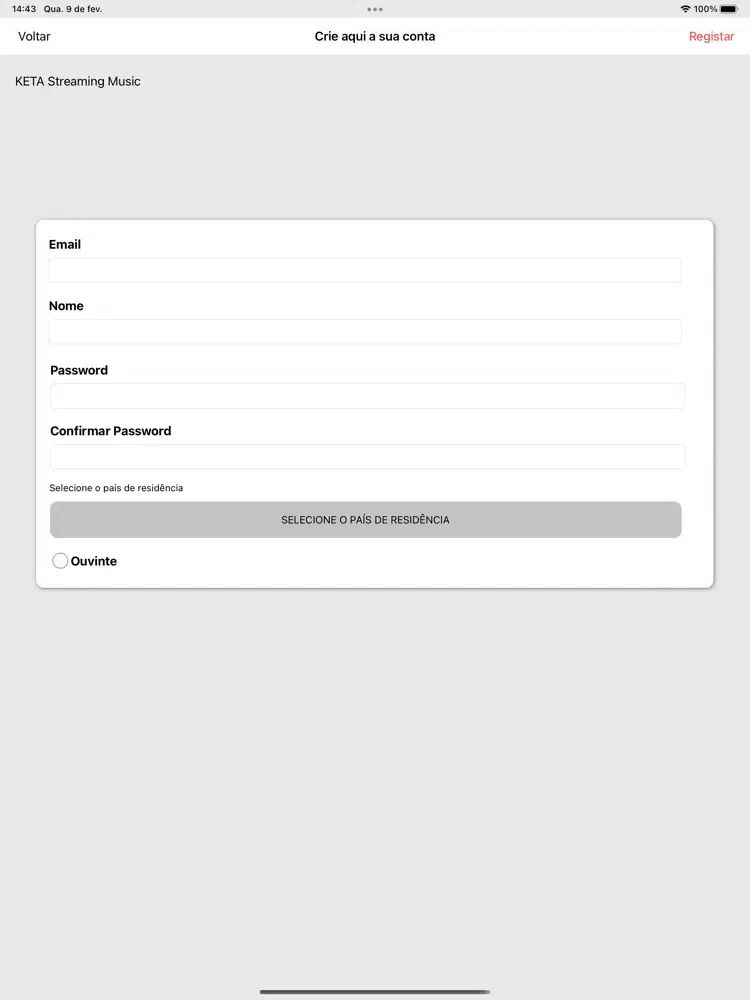 Keta - Streaming Music iPad 应用截图